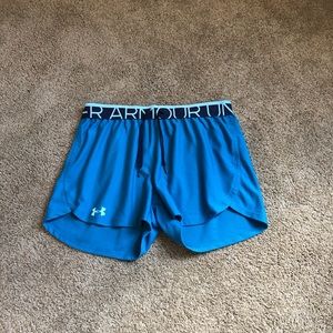Blue athletic shorts